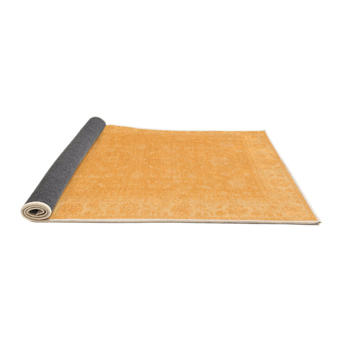 Sideview of Abstract Orange Modern Rug, abs2594org