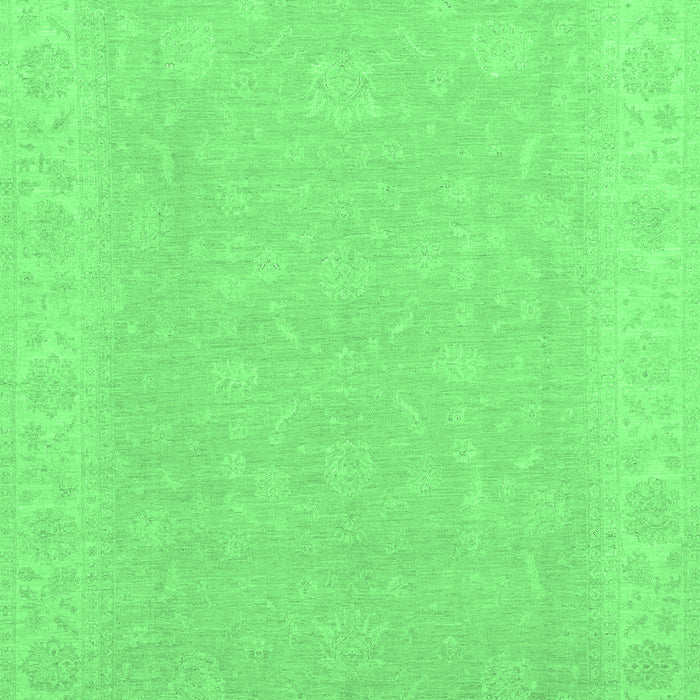 Machine Washable Abstract Emerald Green Modern Area Rugs, wshabs2594emgrn