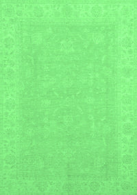 Abstract Emerald Green Modern Rug, abs2594emgrn