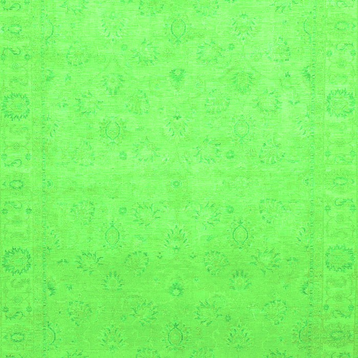 Machine Washable Abstract Green Modern Area Rugs, wshabs2595grn