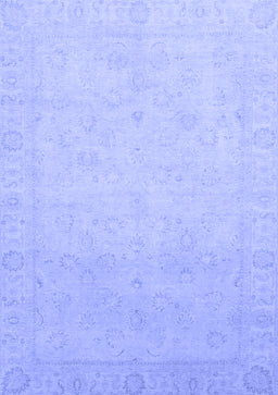 Abstract Blue Modern Rug, abs2595blu
