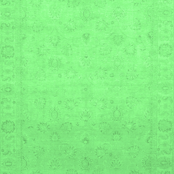 Machine Washable Abstract Emerald Green Modern Area Rugs, wshabs2595emgrn