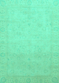 Abstract Turquoise Modern Rug, abs2595turq