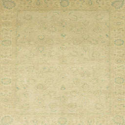 Square Machine Washable Abstract Brown Gold Rug, wshabs2595