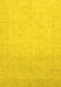 Abstract Yellow Modern Rug, abs2595yw