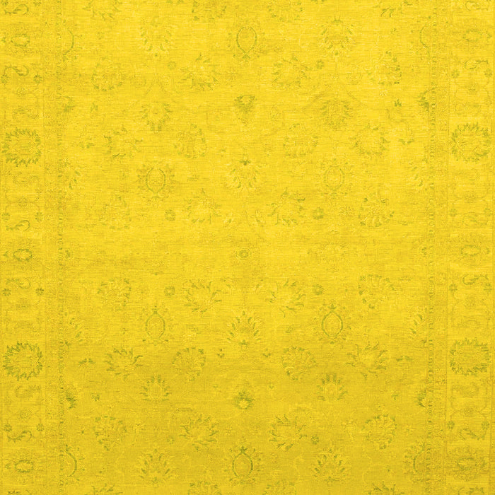 Abstract Yellow Modern Rug, abs2595yw