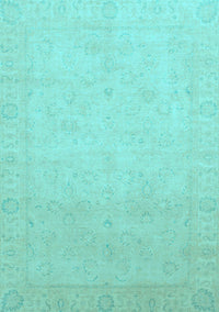 Abstract Light Blue Modern Rug, abs2595lblu