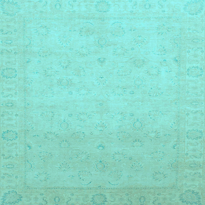 Square Machine Washable Abstract Light Blue Modern Rug, wshabs2595lblu