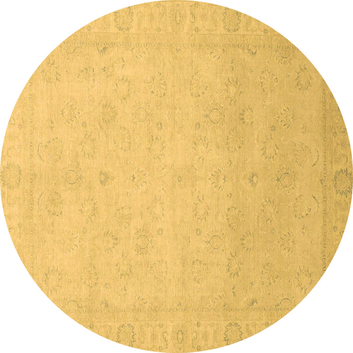 Round Machine Washable Abstract Brown Modern Rug, wshabs2595brn