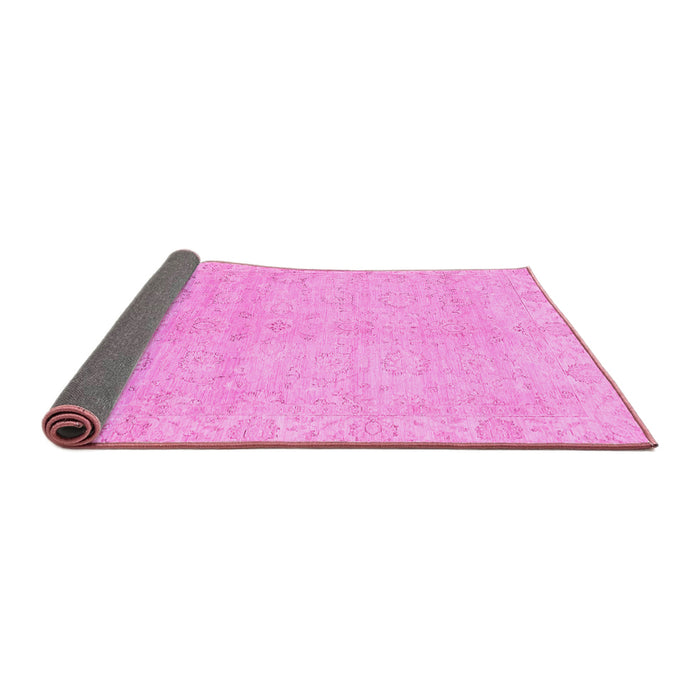 Sideview of Abstract Pink Modern Rug, abs2596pnk