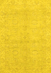 Abstract Yellow Modern Rug, abs2596yw