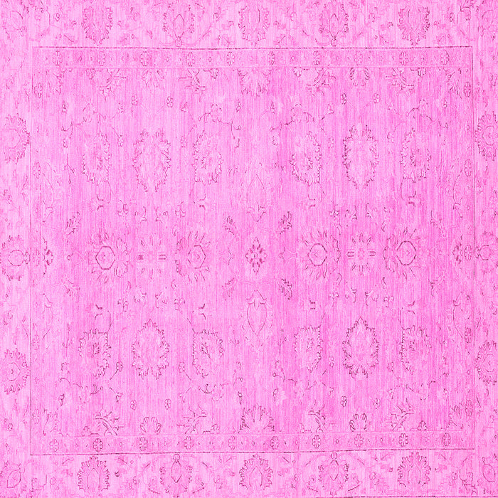 Square Machine Washable Abstract Pink Modern Rug, wshabs2596pnk