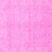 Square Machine Washable Abstract Pink Modern Rug, wshabs2596pnk