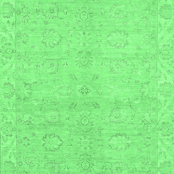 Machine Washable Abstract Emerald Green Modern Area Rugs, wshabs2596emgrn