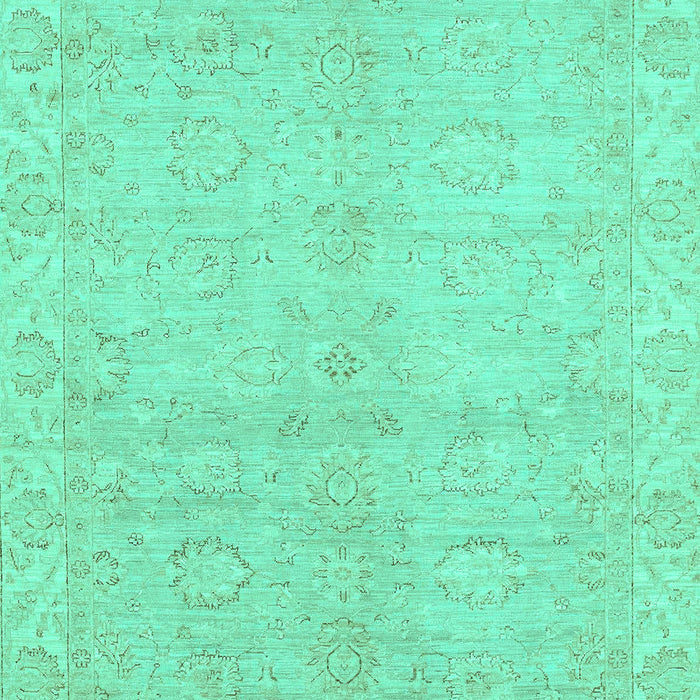 Machine Washable Abstract Turquoise Modern Area Rugs, wshabs2596turq