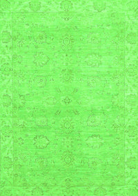 Abstract Green Modern Rug, abs2596grn