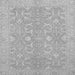 Square Machine Washable Abstract Gray Modern Rug, wshabs2597gry