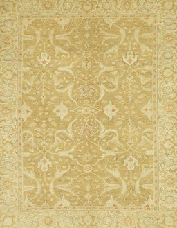 Machine Washable Abstract Yellow Rug, wshabs2597