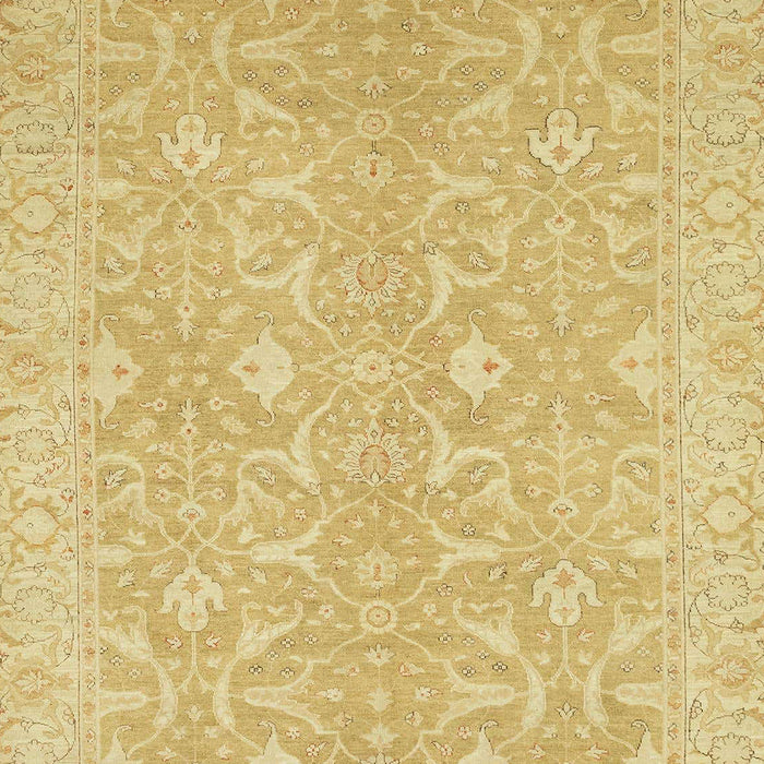 Machine Washable Abstract Yellow Rug, wshabs2597