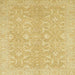 Square Machine Washable Abstract Yellow Rug, wshabs2597