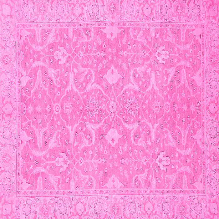 Square Abstract Pink Modern Rug, abs2597pnk