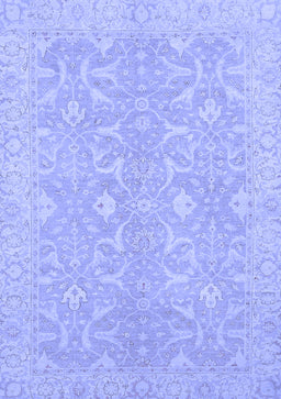 Abstract Blue Modern Rug, abs2597blu