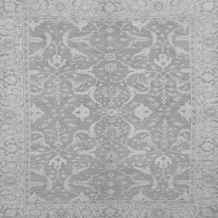 Square Abstract Gray Modern Rug, abs2597gry