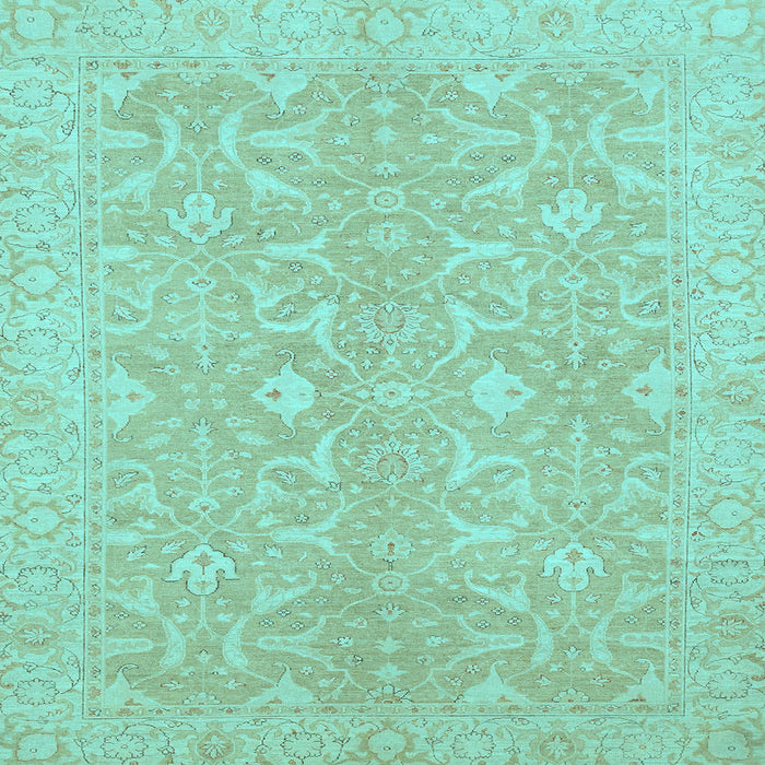 Square Machine Washable Abstract Light Blue Modern Rug, wshabs2597lblu