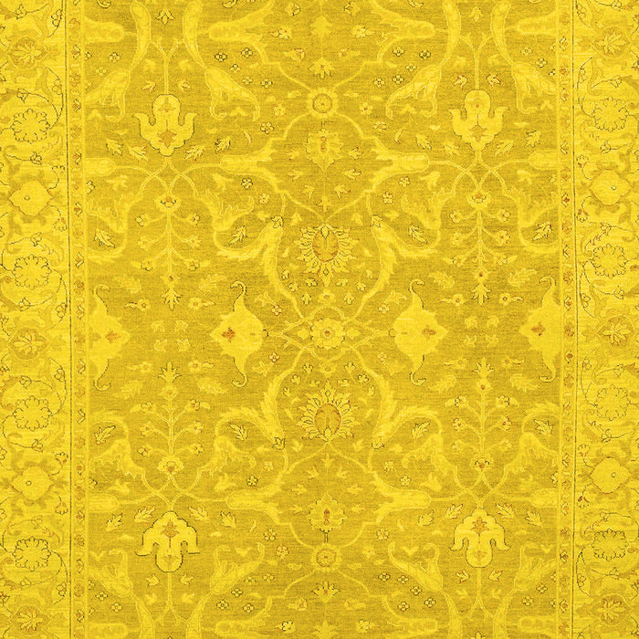 Abstract Yellow Modern Rug, abs2597yw