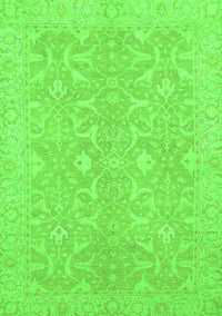 Abstract Green Modern Rug, abs2597grn