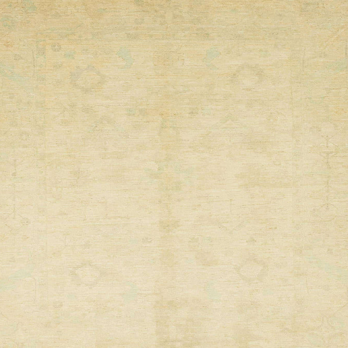 Square Abstract Sun Yellow Oriental Rug, abs2598