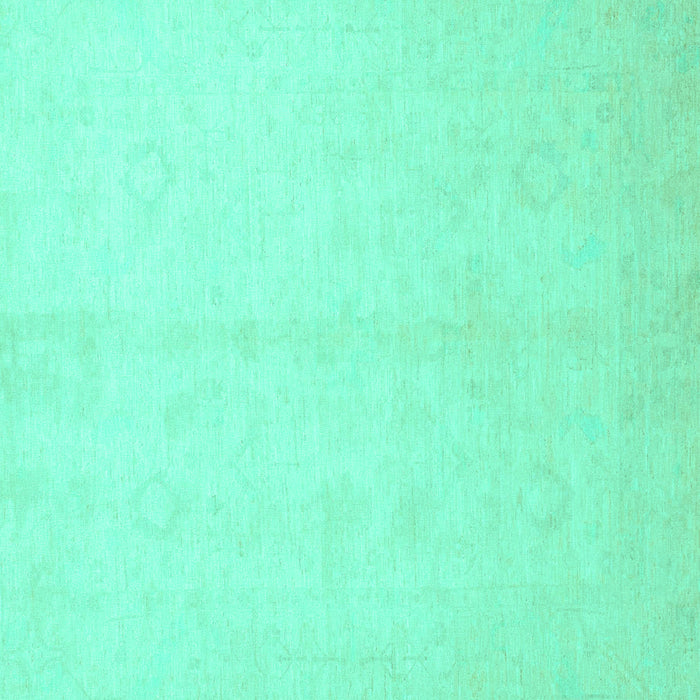 Square Oriental Turquoise Traditional Rug, abs2598turq