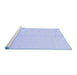 Sideview of Machine Washable Oriental Blue Traditional Rug, wshabs2598blu