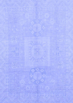 Abstract Blue Modern Rug, abs2599blu