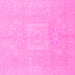 Square Abstract Pink Modern Rug, abs2599pnk