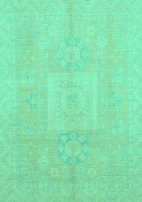 Abstract Turquoise Modern Rug, abs2599turq