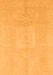 Machine Washable Abstract Orange Modern Area Rugs, wshabs2599org