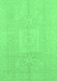 Abstract Emerald Green Modern Rug, abs2599emgrn