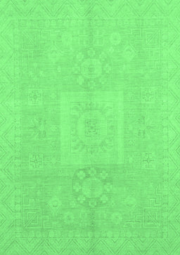 Abstract Emerald Green Modern Rug, abs2599emgrn
