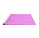 Sideview of Machine Washable Abstract Purple Modern Area Rugs, wshabs2599pur