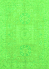 Abstract Green Modern Rug, abs2599grn