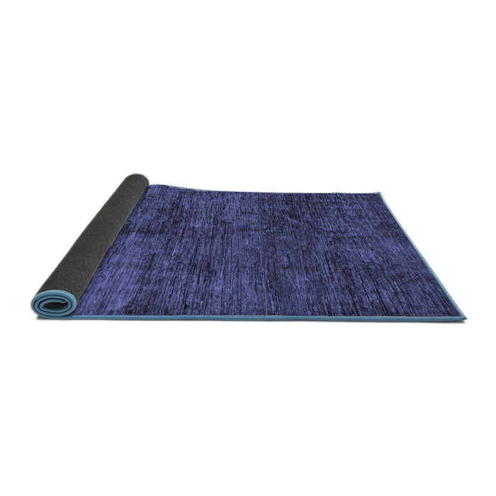 Sideview of Abstract Blue Modern Rug, abs259blu