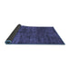 Sideview of Abstract Blue Modern Rug, abs259blu