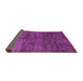 Sideview of Abstract Purple Modern Rug, abs259pur