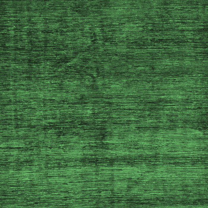 Square Abstract Emerald Green Modern Rug, abs259emgrn