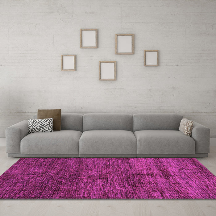 Machine Washable Abstract Pink Modern Rug in a Living Room, wshabs259pnk