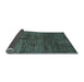 Sideview of Abstract Light Blue Modern Rug, abs259lblu