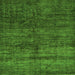 Square Abstract Green Modern Rug, abs259grn