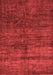 Abstract Red Modern Area Rugs