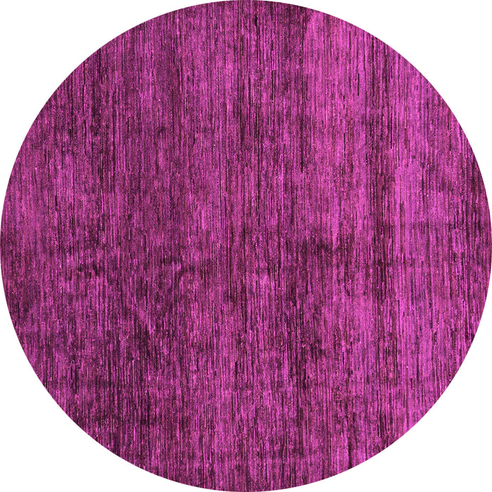 Round Abstract Pink Modern Rug, abs259pnk